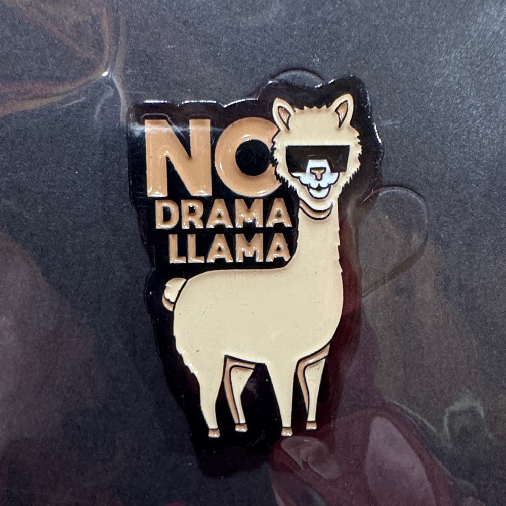 3 for $15 on select pins 
Llama Brooch in Tan and Black